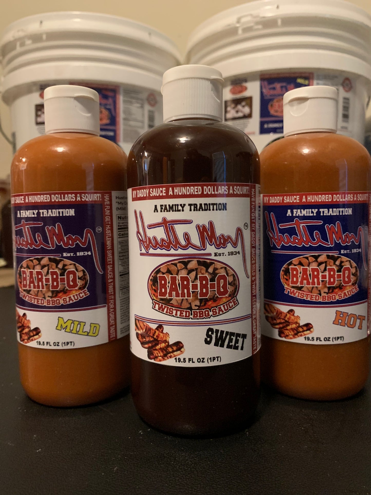 $10.00 (Per Unit) Triple Threat Bbq Sauce Trio Pack
