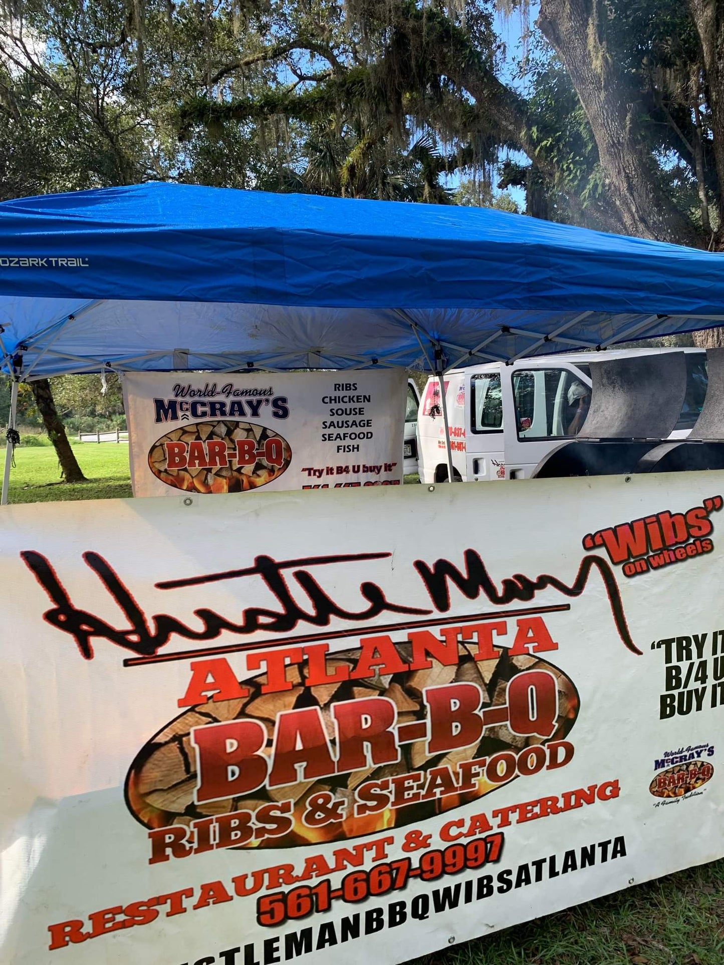 Hustleman bbq wibs and Seafood and The Original McCrays Bbq Coparate Catering $45.00 Per Head