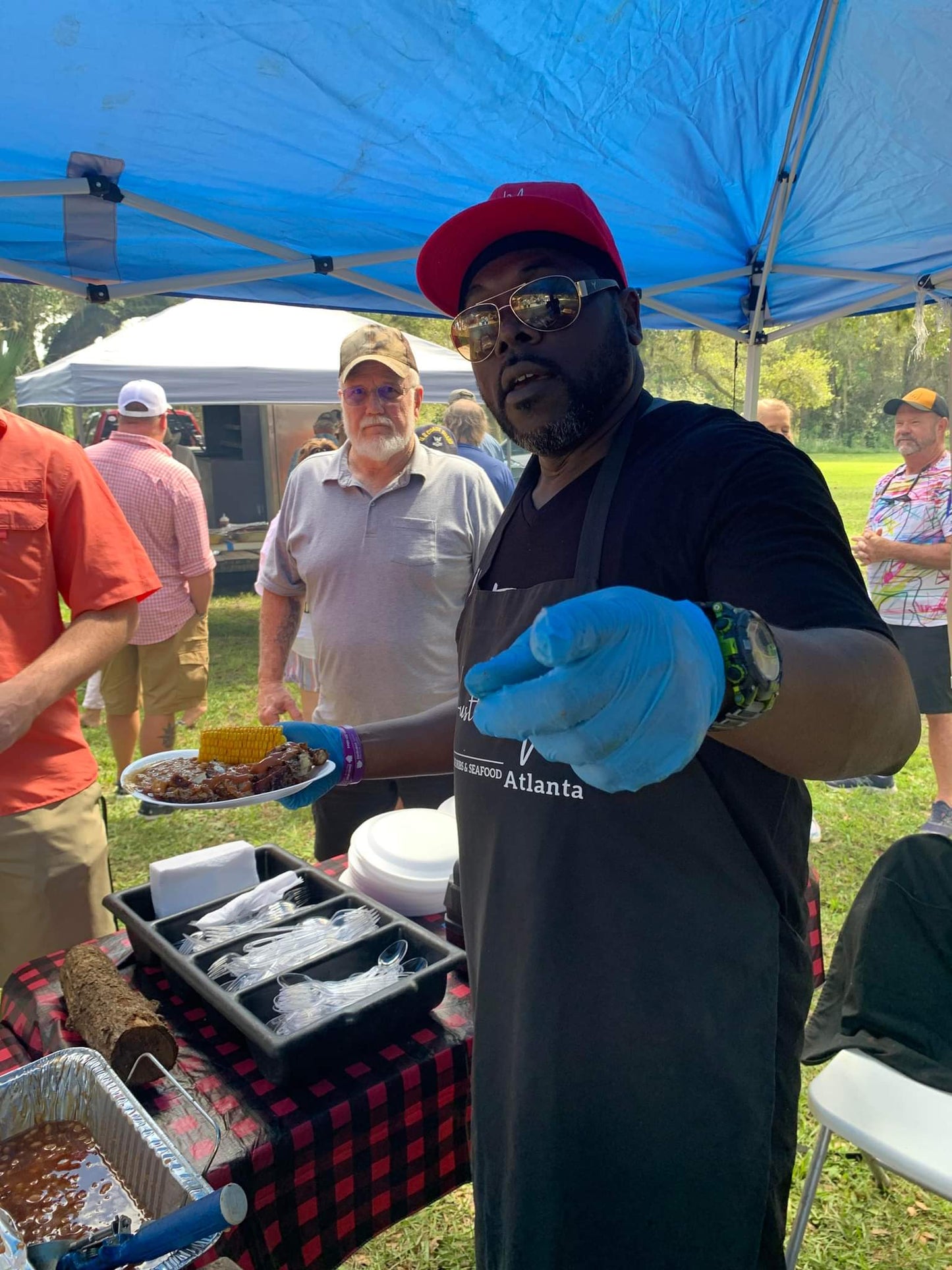 Hustleman bbq wibs and Seafood and The Original McCrays Bbq Coparate Catering $45.00 Per Head